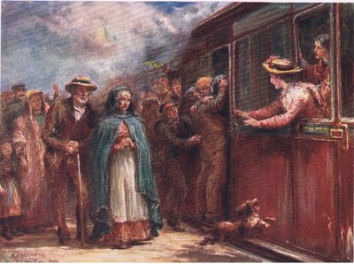 Auf nach Amerika, aus Einblicke in viele Länder: Irland, veröffentlicht von Adams & Charles, 1909 von Francis S. Walker